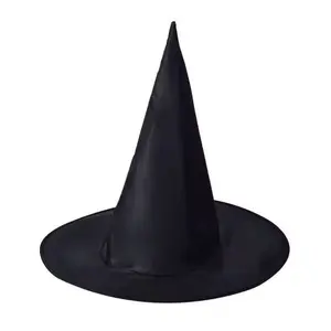 4 PCS Black Witch Hat Wizard Hats Halloween Costume Party Decoration Accessories Easter Hats