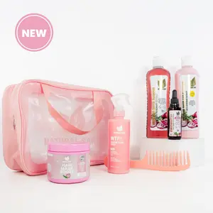 Natural Sant LIMITED EDITION Bundle: Glow and Grow l Onion extract, Rosemary, Biotin Set + Hair Boost Mask + Onionvital hair serum + WtFrizz Spray + 1 Comb + 1 Cosmetic bag