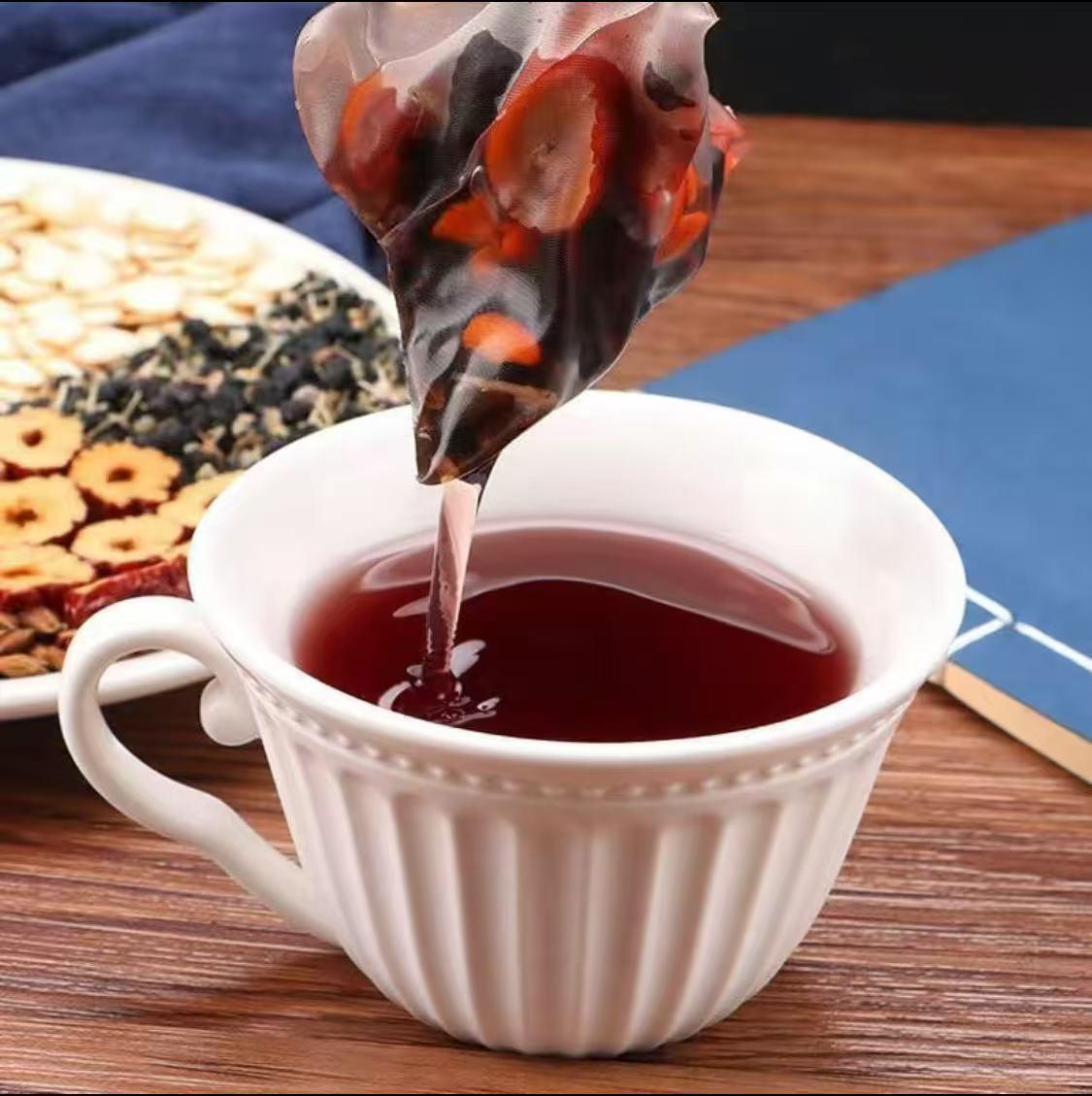 Ginseng Eight Treasure Tea CombinationScented Tea RedDate Wolfberry Tea Men's Tea HealthTea Mulberry Herbal Formula Health Tea Kidney Tea Formula