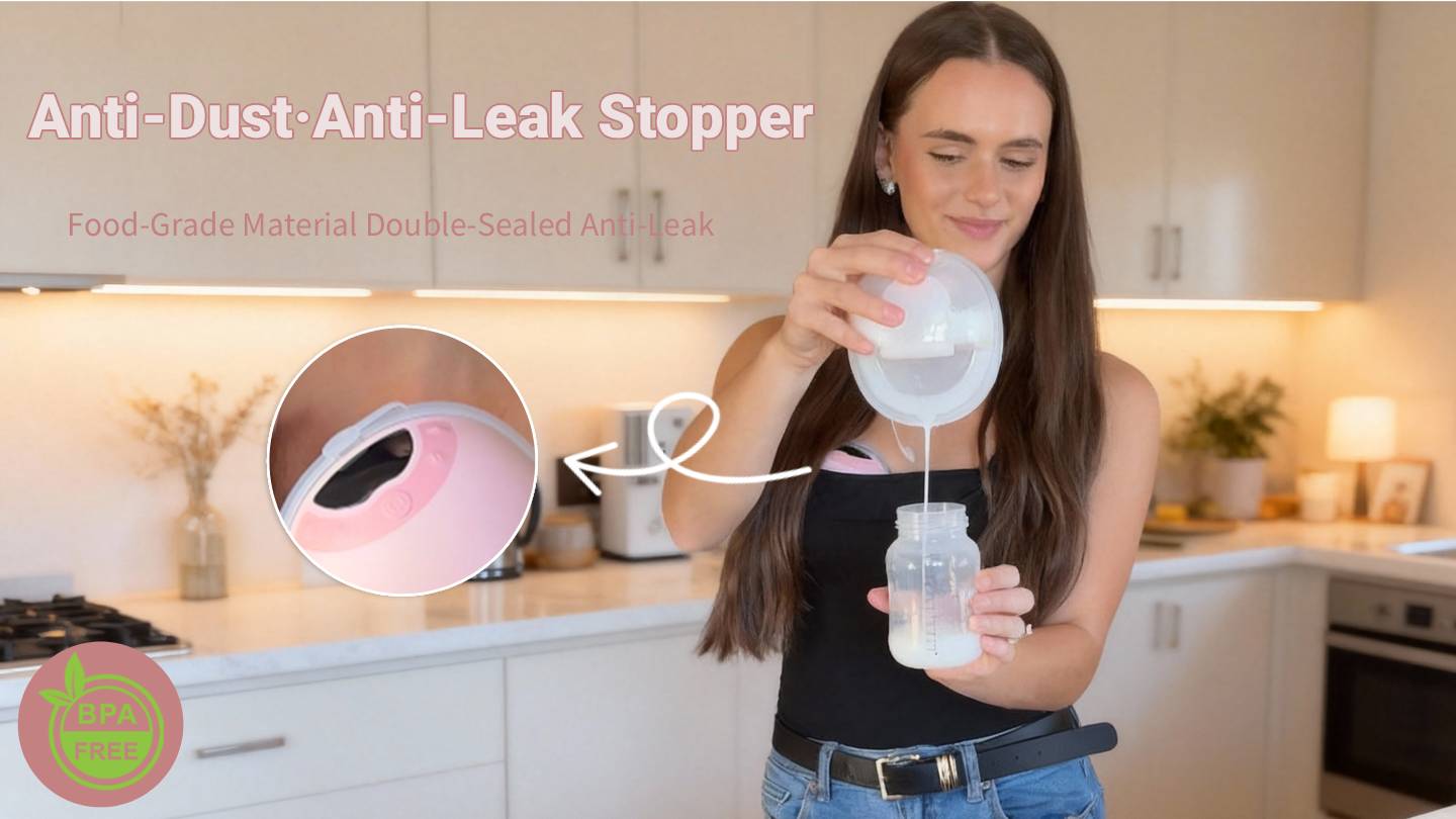 MomMed S33 Luma Built-In Night Light & Pain-Free Breast Pump For Night Pumping,Wearable Breast Pump, Electirc Portable Breast Pump, Breastfeeding Pump with 4 Modes & 9 Levels, 17/19/21mm Flange Inserts Babypump