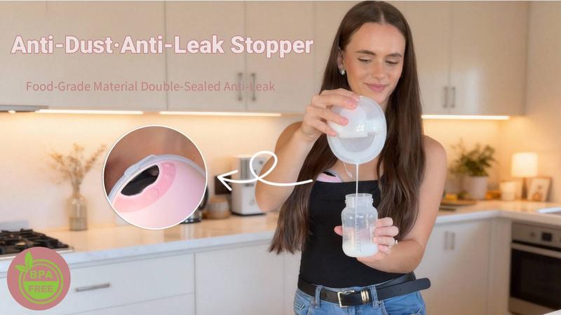 MomMed S33 Luma Built-In Night Light & Pain-Free Breast Pump For Night Pumping,Wearable Breast Pump, Electirc Portable Breast Pump, Breastfeeding Pump with 4 Modes & 9 Levels, 17/19/21mm Flange Inserts Babypump