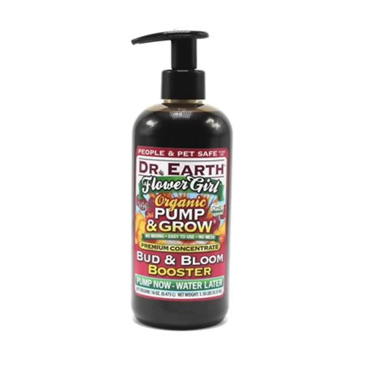 212 MAIN 16 oz OMRI Listed Organic Flower Girl Pump & Grow Bud & Bloom Booster - Easy-to-Use, No-Mixing Pump Bottle, Floral & Vegetable Garden Plant Food (Home Improvement, Garden Supplies)