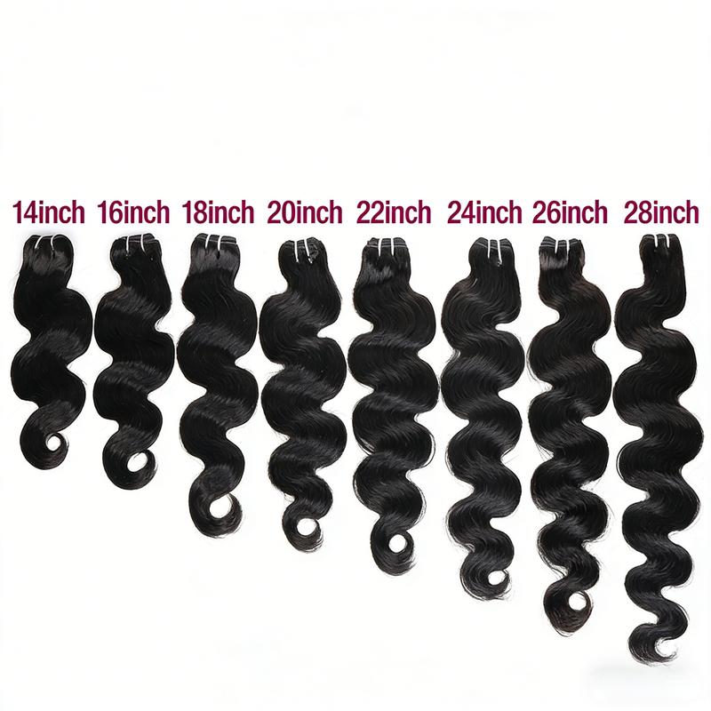 Glulaze Body Wave Sew in Silky Straight Human Hair Bundles 28 inch Salon Quality Quick Weave Raw Hair Extensions  #Outdoorfun