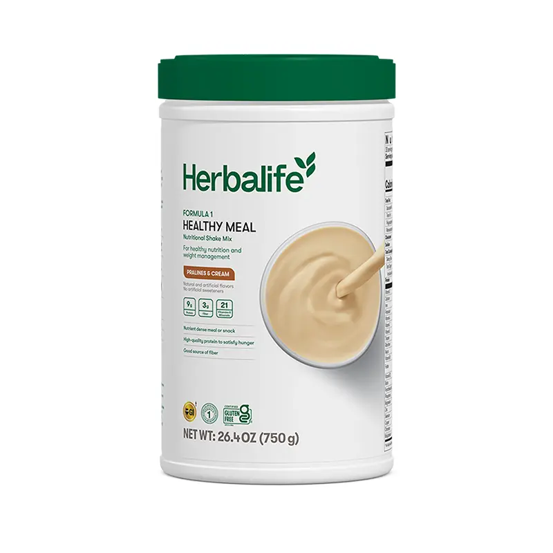 Herbalife Formula 1 Nutritional Shake Mix Pralines & Cream 750 g, Gluten Free, Protein Powder, Daily Nutrition, Wellness Routine, Drink Mix, 26.4 oz