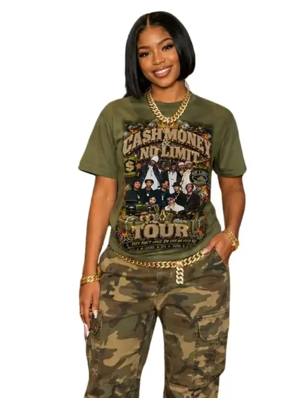 Cash Money & No Limit Tour T-Shirt, Full Color Selection, Pick Your Favorite, Timeless Appeal, Simple and Clean