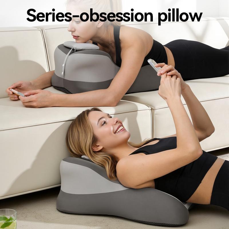 Ergonomic Memory Foam Pillow for Neck Back and Legs Support with Removable Washable Cover Ideal for Face Down Reading and Relaxation Valentine's Day Gift Ergonomic Memory Foam Pillow for Neck Back and Legs Support with Removable Washable Cover Ideal for Face Down Reading and Relaxation Valentine's Day Gift