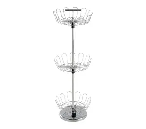 Lavish Home Rotating Shoe Rack 3-Tier Shoe Tower Holds 18 Pair