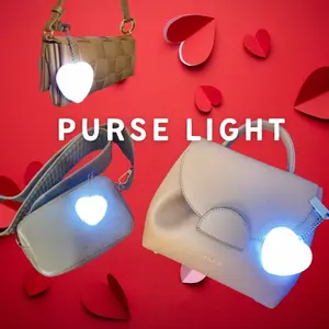 Purse Light Touch-Activated LED Keychain Rechargeable Bag Accessory for Purses Totes Diaper Bags Find Your Stuff Instantly with Clip Handle