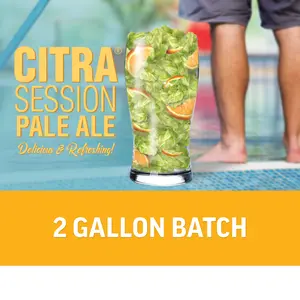 Flash Brewing® | Citra® Session Pale Ale | 2 Gallon Beer Recipe Kit | Just Mix & Ferment