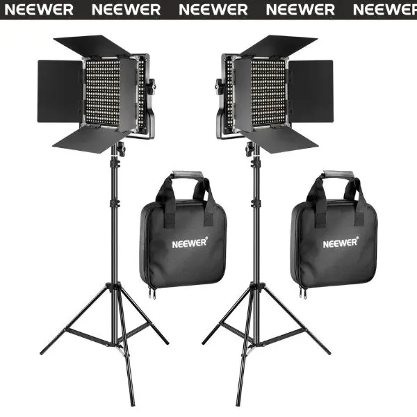 NEEWER 2-Pack 660 LED Video Light Kit with Stands, 40W Bi-Color Dimmable 3200K–5600K, CRI 96+, Soft Lighting for YouTube, Studio Photography, Live Streaming tiktokshopbacktoschool