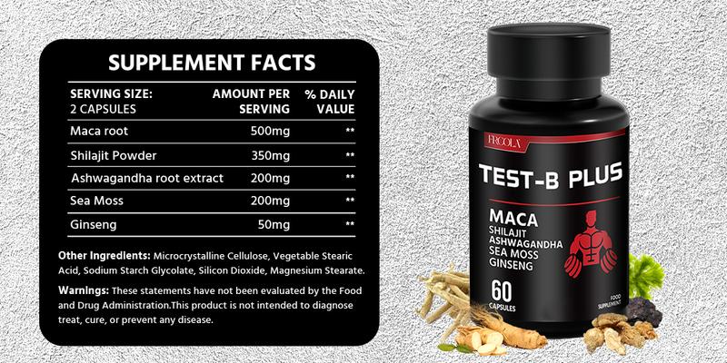 Organic Black Maca Capsule Supplements