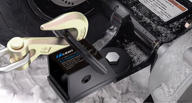 Nilight 2 Inch Rear Trailer Hitch Receiver Kit for ATV UTV Rear Bumper Tow Hook Black Hitch Cover Kit Outdoor Fishing Equipment Fishing Stuff Fishing Bundle