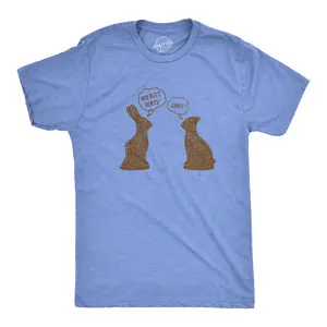 Youth My Butt Hurts T Shirt Funny Easter Kids Chocolate Bunny Sarcastic Gift Tee Funny T Shirts Easter Tops for Kid Funny Sarcastic Short Sleeve Novelty Tees for Kids Light Blue