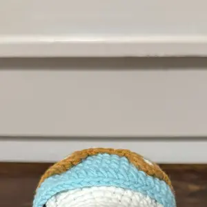 Cute handmade crochet dog keychain