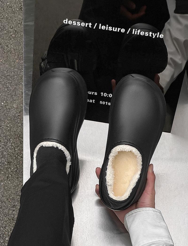 Warm Slip-Resistant & Waterproof Work Shoes for Women Easy On/Off Casual Home Footwear Gift Idea Black SlipOn Shoes Ideal for Daily Wear