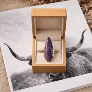 THE MIDNIGHT ORCHID SILVER RING