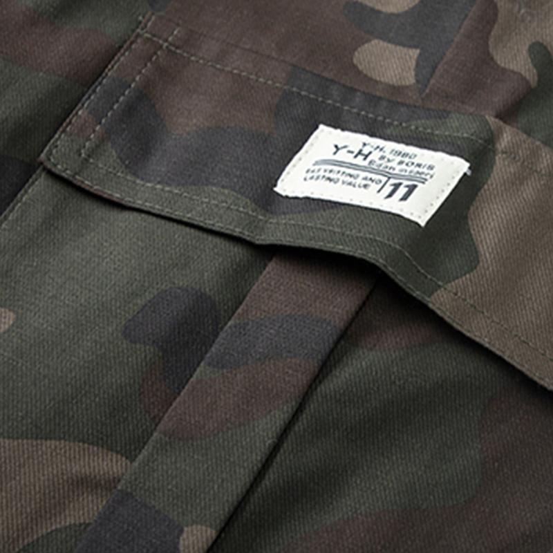 Men's Camouflage Work Pants - Simple Street Style, Multiple Pockets, Elastic Waistband with Drawstring, Lightweight Outdoor Hiking Casual Jogging Pants