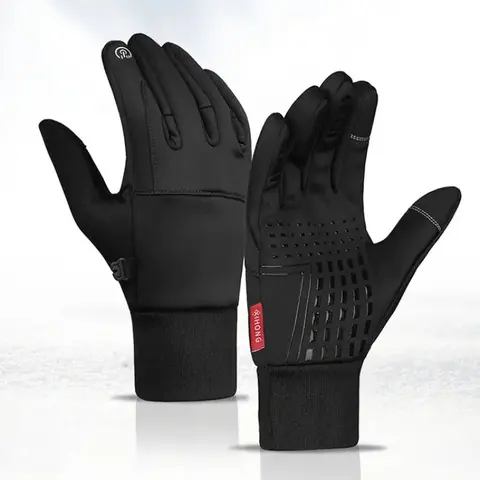 Winter Thermal Sports Gloves - Wind-Resistant, Water-Resistant, Fleece-Lined, Enhanced Grip, Touchscreen-Compatible Phone-Ready Gloves for Cycling, Running, Christmas Holiday Gifts