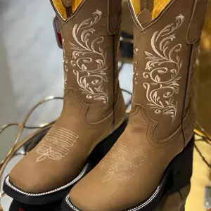 PAOLA - TAN - WESTERN BOOTS WITH RUBBER SOLE FOR WOMEN