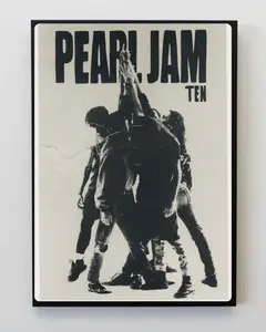 Pearl Jam Poster, Grunge Rock Band Wall Art, Alternative Rock Music Poster, Vintage Concert Style Artwork, Fan Room Decor