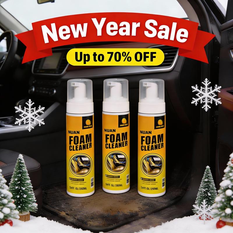 【Festive Offer】NUAN-New Year Hot Stock-Up! Powerful Cleaning & Maintenance Foam for Car Interiors, Fully Compatible with All Materials, One-Step Stain Removal & Protection!