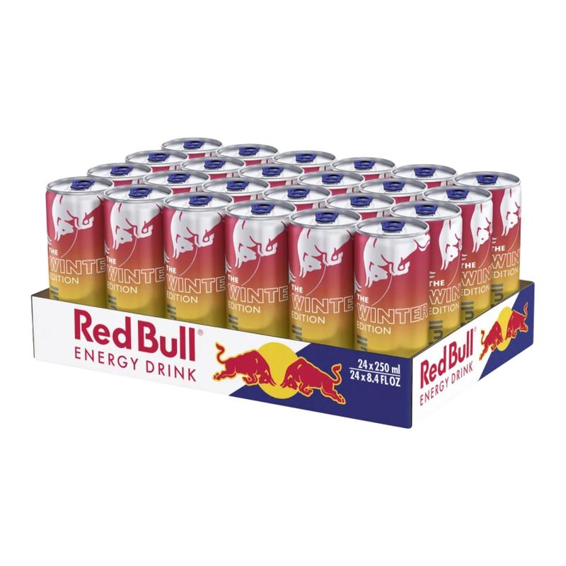 Red Bull Winter Edition  Fuji Apple & Ginger Flavor Energy Drink 8.4 fl oz REGULAR AND SUGAR FREE Choose Your Pack 1–24 CANS