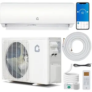 9000 BTU 20 SEER2 Mini Split Air Conditioner & Heat Pump, 208-230V Ductless Inverter Wall-Mounted AC, Cools Up to 450 Sq. Ft with WiFi, Energy Efficient & Installation Kit
