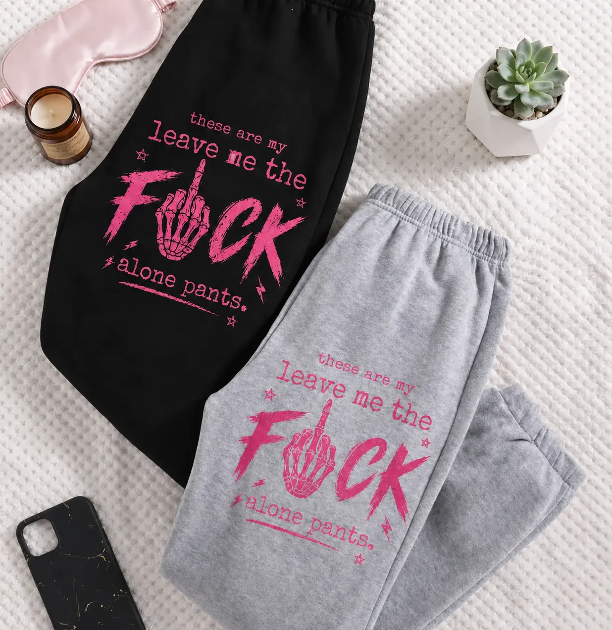 Vintage Leave Me The F*** Alone Sweatpants, Cotton Graphic Sweatpants, Perfect Outfit For Outdoors, Menswear, Womenswear, Fit for Men and Women All Seasons Basics, Trending 2026