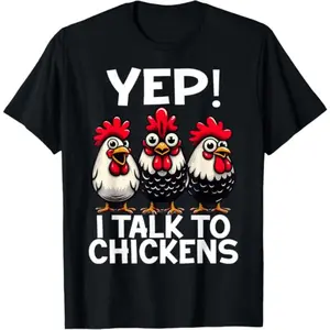Funny Chicken Lover T-Shirt Featuring Casual Short Sleeve Design Perfect for Animal Enthusiasts