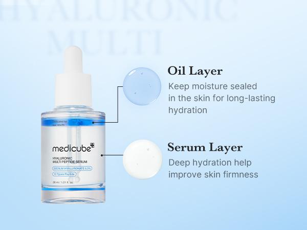 [medicube] Hyaluronic Multi Peptide PDRN Serum for Glowing and Soothing | Lightweight Water Plumping Radiant Facial Serum for All Skin Type, Hydrating Moisturizer, Korean Skincare | 30ml 1.01fl.oz.