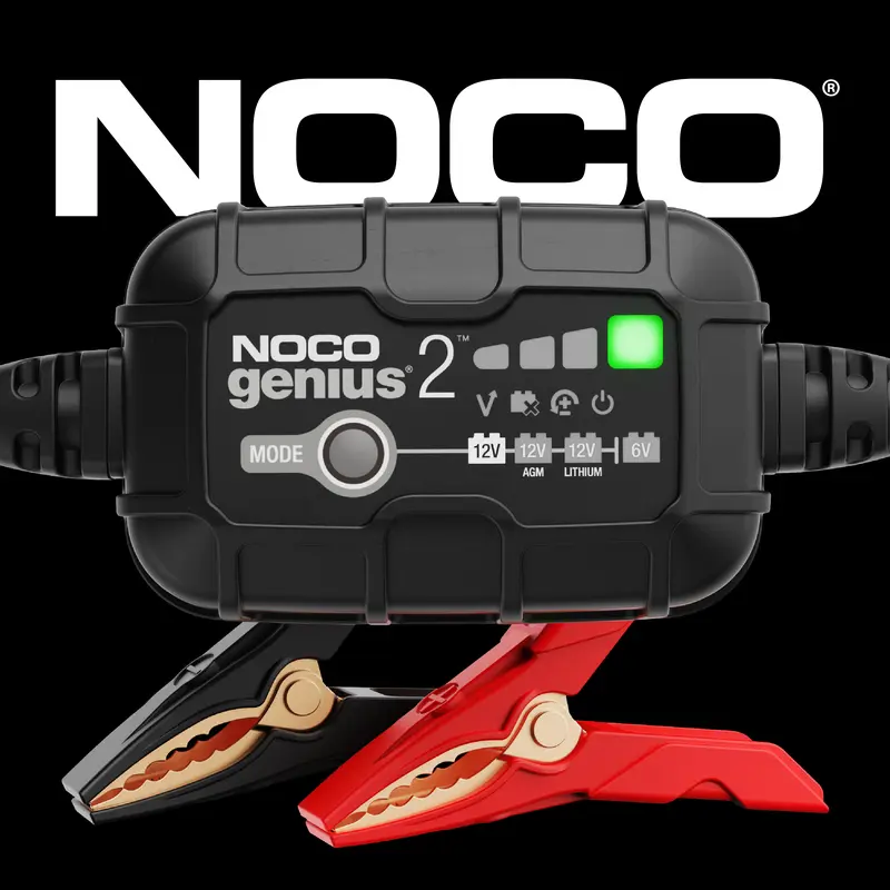 NOCO GENIUS2 2A Smart Car Battery Charger, 6V and 12V, Battery Maintainer, Trickle Charger and Desulfator