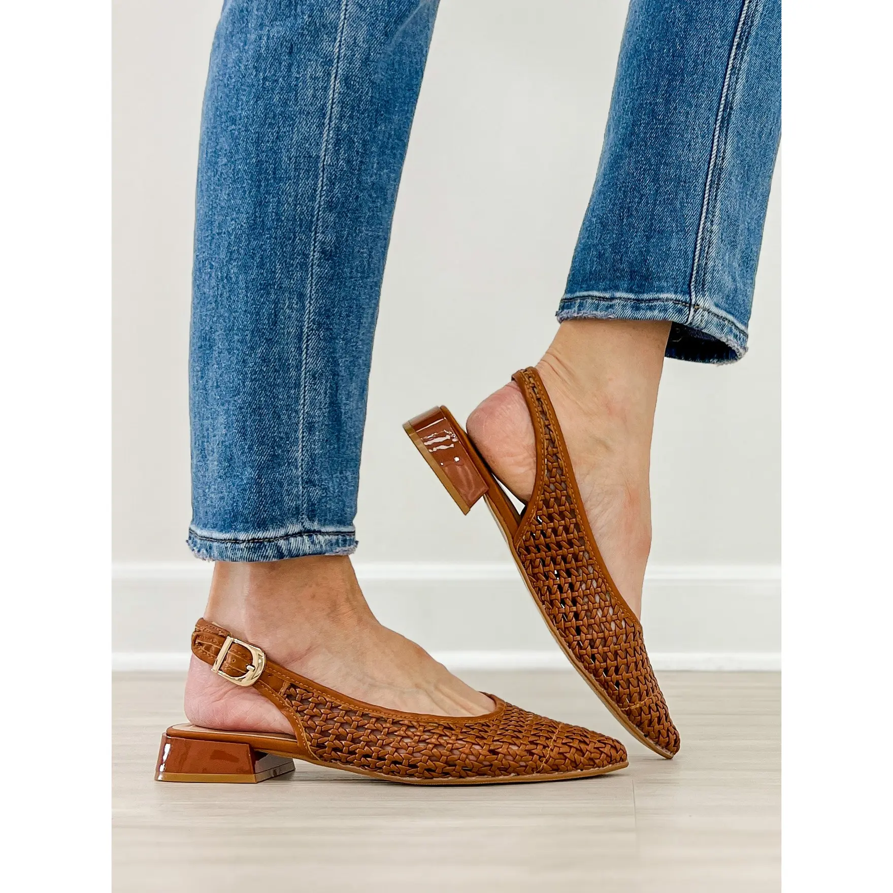Perforated Sling Back Sandal