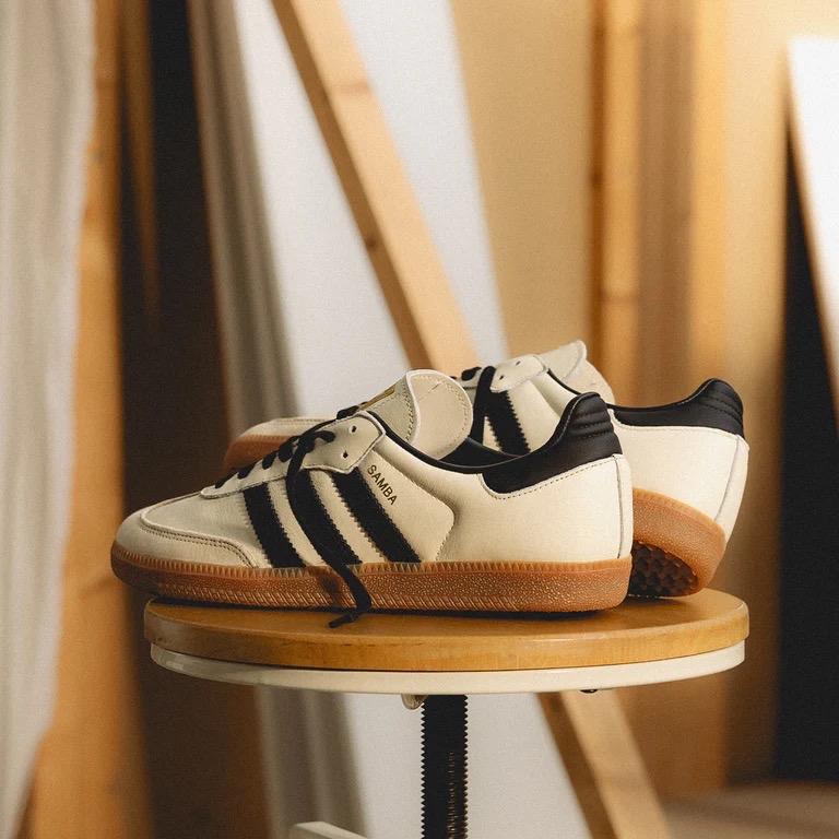 adidas Samba OG ‘Cream White Sand Strata’ Women’s - Perfect for Casual Footwear Walking Shoes Trainer Leather Girl Sneaker Runner Training Athletic Running
