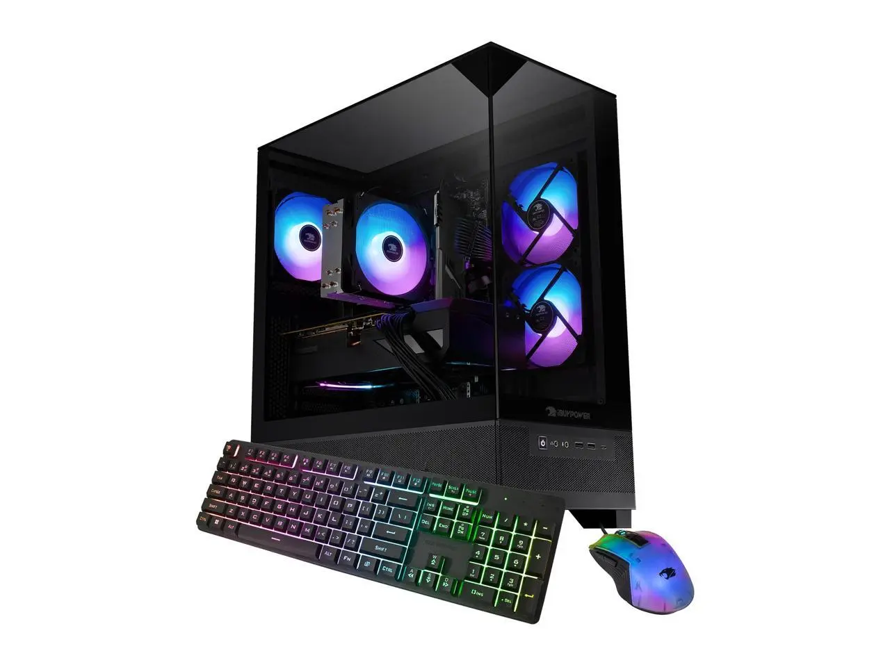 iBUYPOWER Element SE Gaming PC Desktop Computer Intel Core i5 14400F CPU, NVIDIA GeForce RTX 5060 8GB GPU, 16GB DDR4 Non-RGB RAM, 1TB NVMe SSD, Windows 11 Home, Keyboard, Mouse - Black