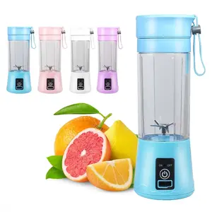 380Ml Electric Juicer Bottle, Fruit Vegetable Blender, Portable Smoothie Maker Mixer Bottle, Rechargeable Blender Bottle, Pink FUN FOR ALL LLC