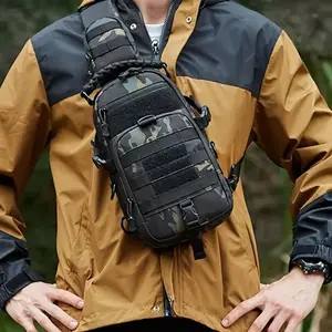Outdoor Tactical Chest Bag, Multi-functional Military Fans Diagonal Shoulder Bag, Mountaineering Cycling Sports Diagonal Shoulder Bag, Tactical Crossbody Bag, Single Shoulder Backpack, Adjustable Strap Bag（gift）