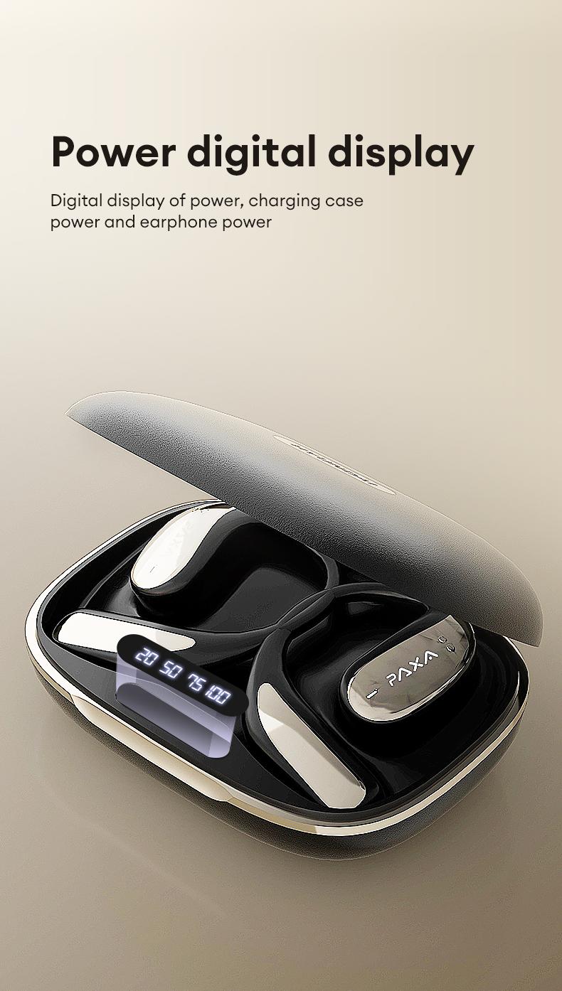 PAXA Vogbuds 5 Pro Bible Prayer OWS Smart Voice Assistant Headset, App-Based Prayer & Scripture Audio,Dynamic Stereo Sound Earbuds with ENC Call Noise Canceling Mic, Digital Battery Display