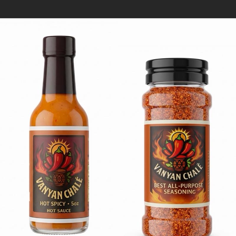 VANYAN CHALÈ boutey ak yon Seasoning pake 2 ansanm