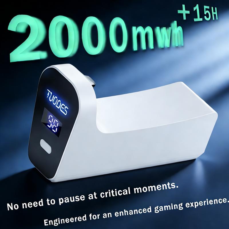 February New Deals PS5 Controller External Battery Pack – 15+ Hours Non-Stop Play, 2000mAh High-Capacity, Type-C Fast Charging