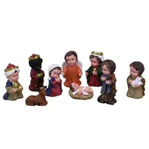 Resin Christmas Nativity Stable Group Ornament – Jesus’s Birth Nativity Scene Figurine Resin Christmas Nativity Stable Group Ornament – Jesus’s Birth Nativity Scene Figurine
