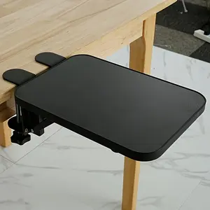 Ergonomic Foldable Desk Extender with Wrist Rest - Space-Saving, No-Drill Installation, Versatile Office Accessory