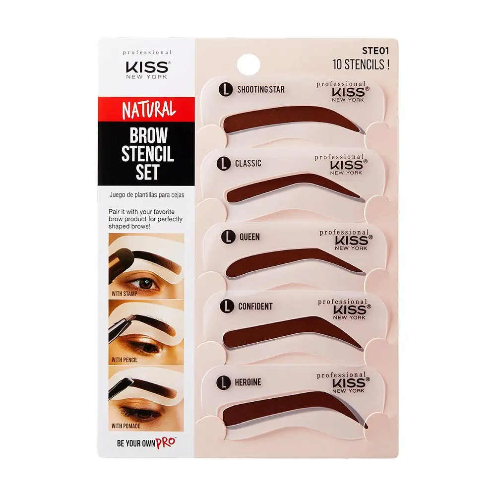 Kiss New York Natural Brow Stencil Set