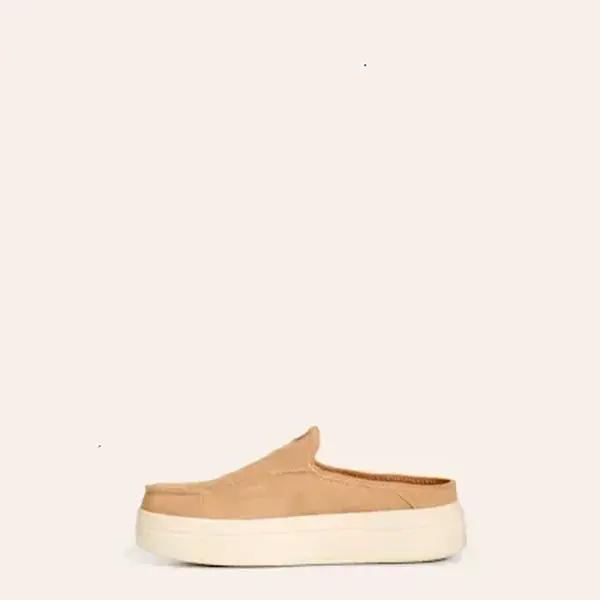 Hey Dude Women's Tan Suede Austin Lift Classic Shoes