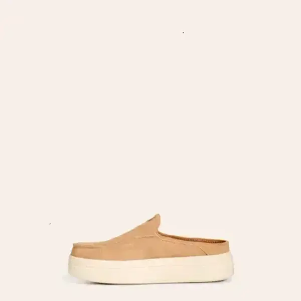 Hey Dude Women's Tan Suede Austin Lift Classic Shoes