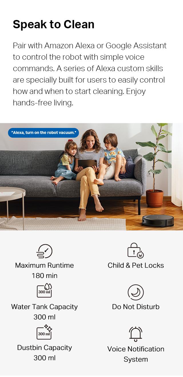 Tapo RV20 Max Plus Ultra-Slim Robot Vacuum and Mop with 5300Pa Suction, MagSLIM LiDAR Navigation, Auto-Empty Dock, 97% Dust Pickup, Alexa & Google Home Compatible - Deep Cleaning Machine Deep Cleaning Machine Automatic Wireless