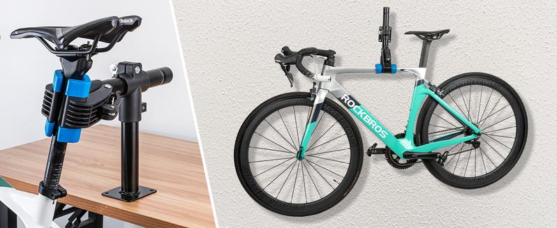 ROCKBROS Bike Repair Stand Bench Mount Home Bike Stand for Maintenance Bike Clamp Workbench Work Stands Bicycle Repair Rack for Road Mountain MTB Bikes