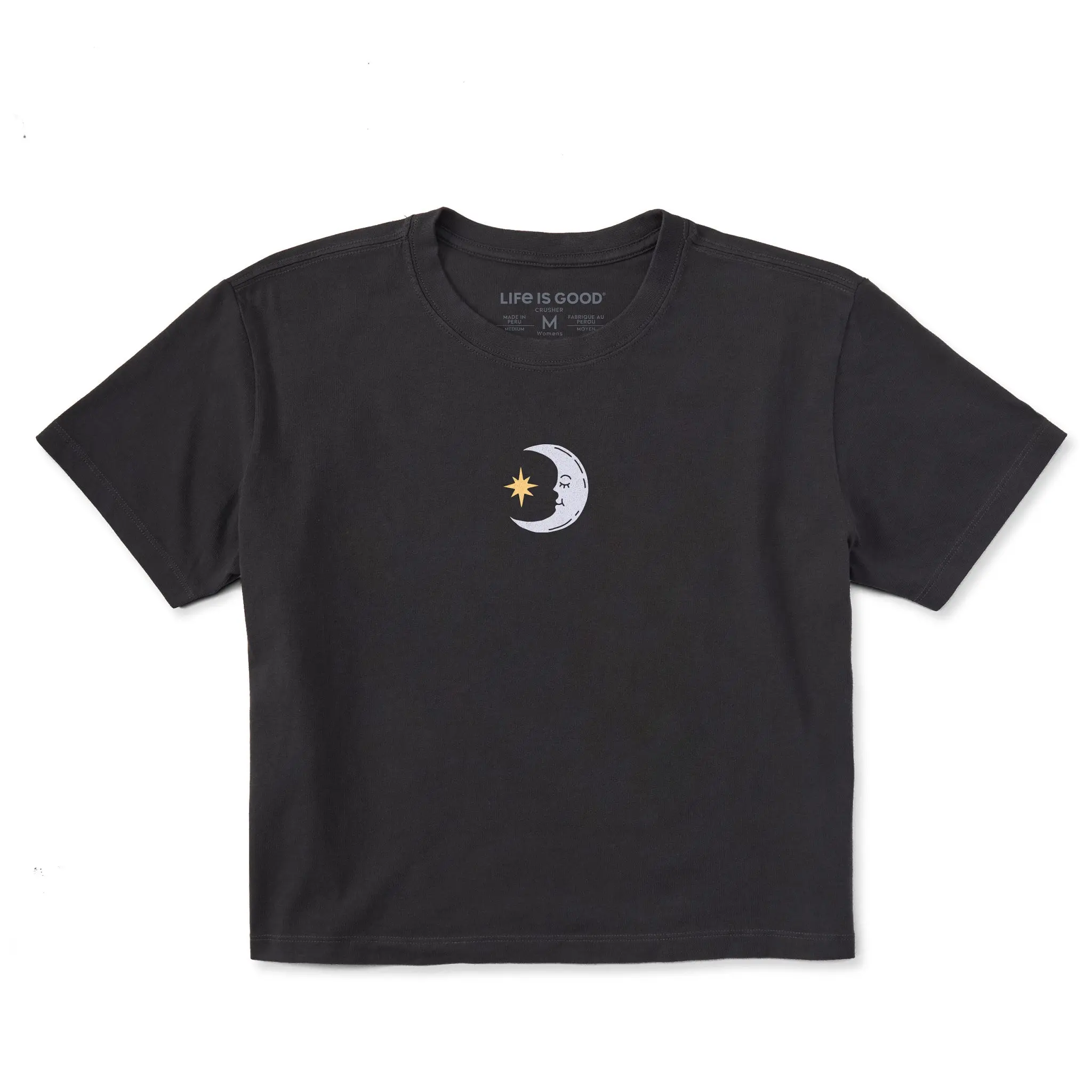 Women's Moon & Star Short Sleeve Crusher Boxy Tee