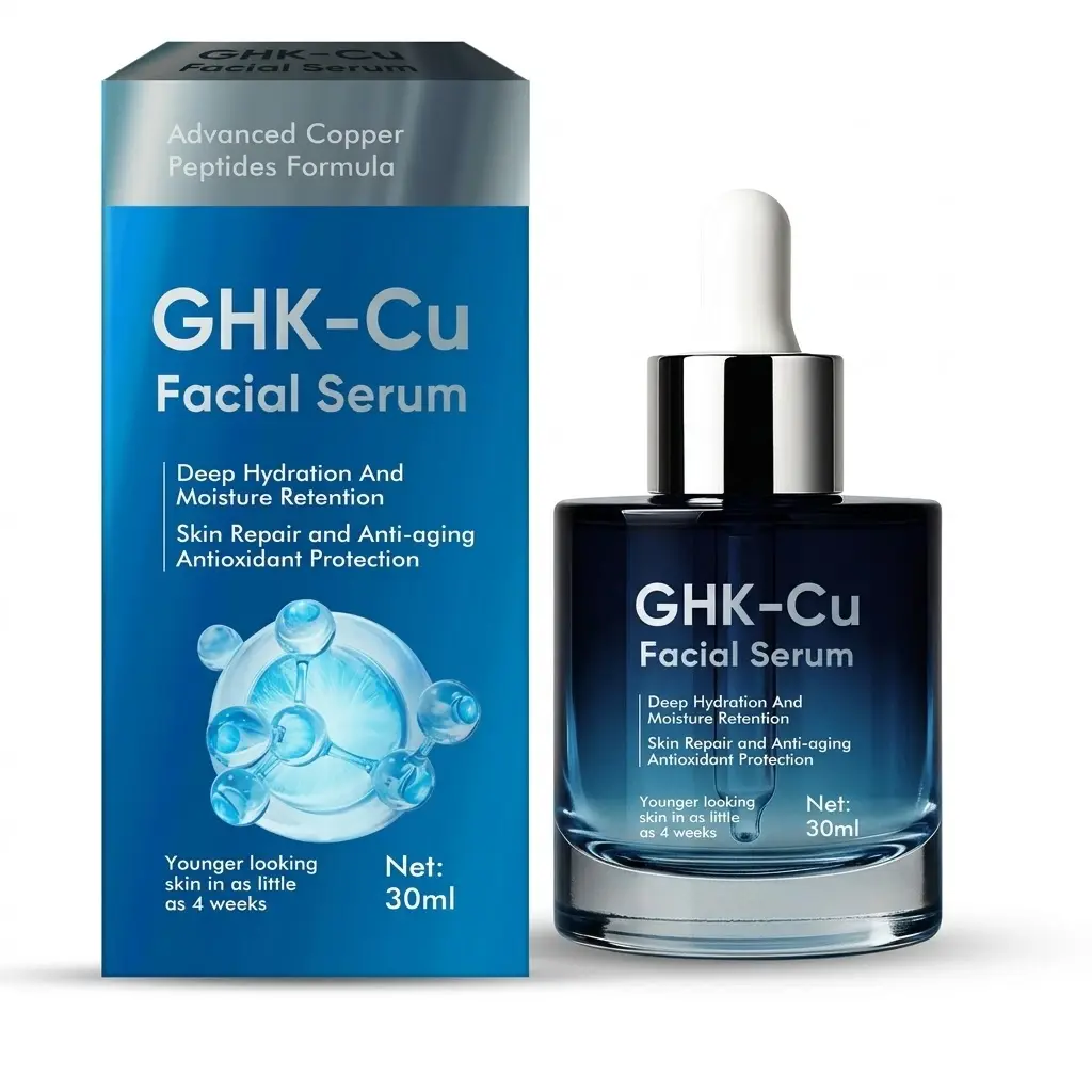 Anti-Aging Repair Serum with GHK-Cu Copper Peptide, Hyaluronic Acid & Ceramides to Hydrate & Restore Moisture for Radiant Skin, Lightweight Formula, 30ml, Evening, Morning Routine, Serums & Essences, Soft Skin, Skin Transformation