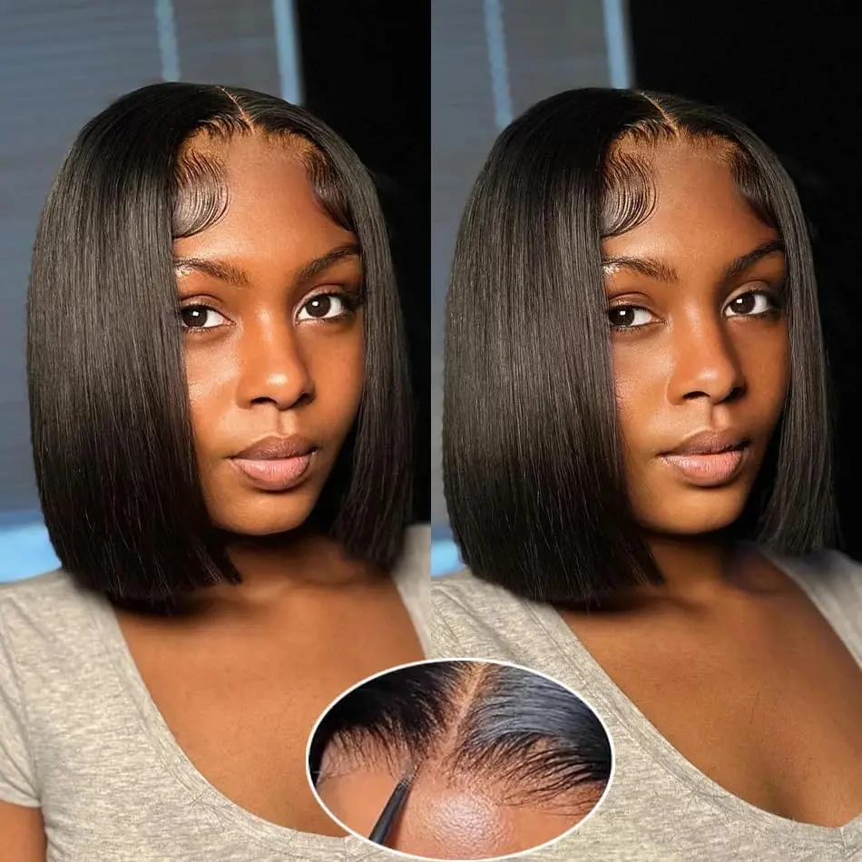 SuperNova 2x6 Glueless Lace Bob Wig – Easy Wear, No Glue, Stylish Bob Cut, Natural Look, Lightweight & Comfortable #SummerVibes