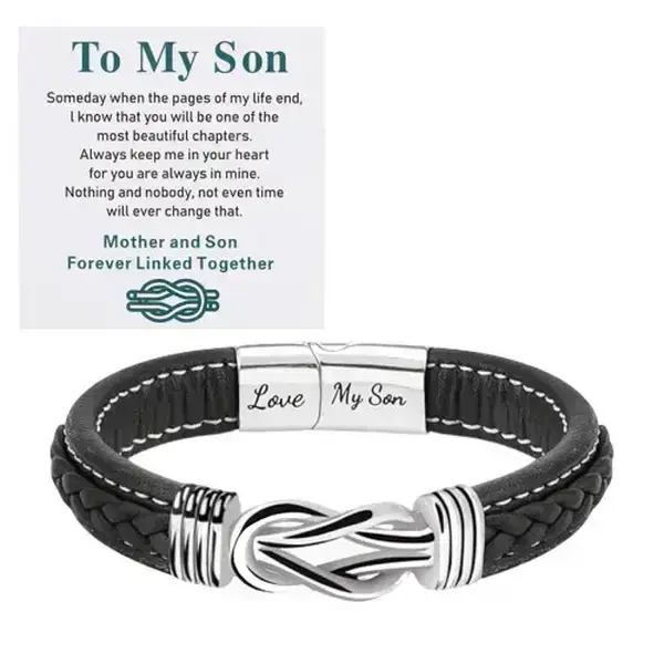 To My Son Infinity Love Bracelet Trending, Bracelets, Infinity Symbol Bracelets & Bangles